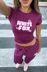 11th Street Sweet Kisses Baby Tee Very Berry