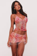 Aaliyah Beaded Top Rose Whispers