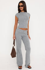Almost Love Knit Pants Grey