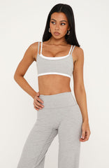 All The Glory Sports Bra Grey Marle
