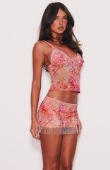 Aaliyah Beaded Top Rose Whispers