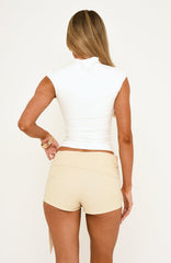 Afterthought Mini Skort Beige