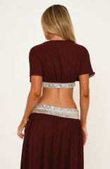 Alegria Top Burgundy