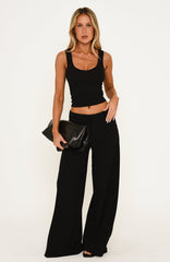All Day Wide Leg Pants Black