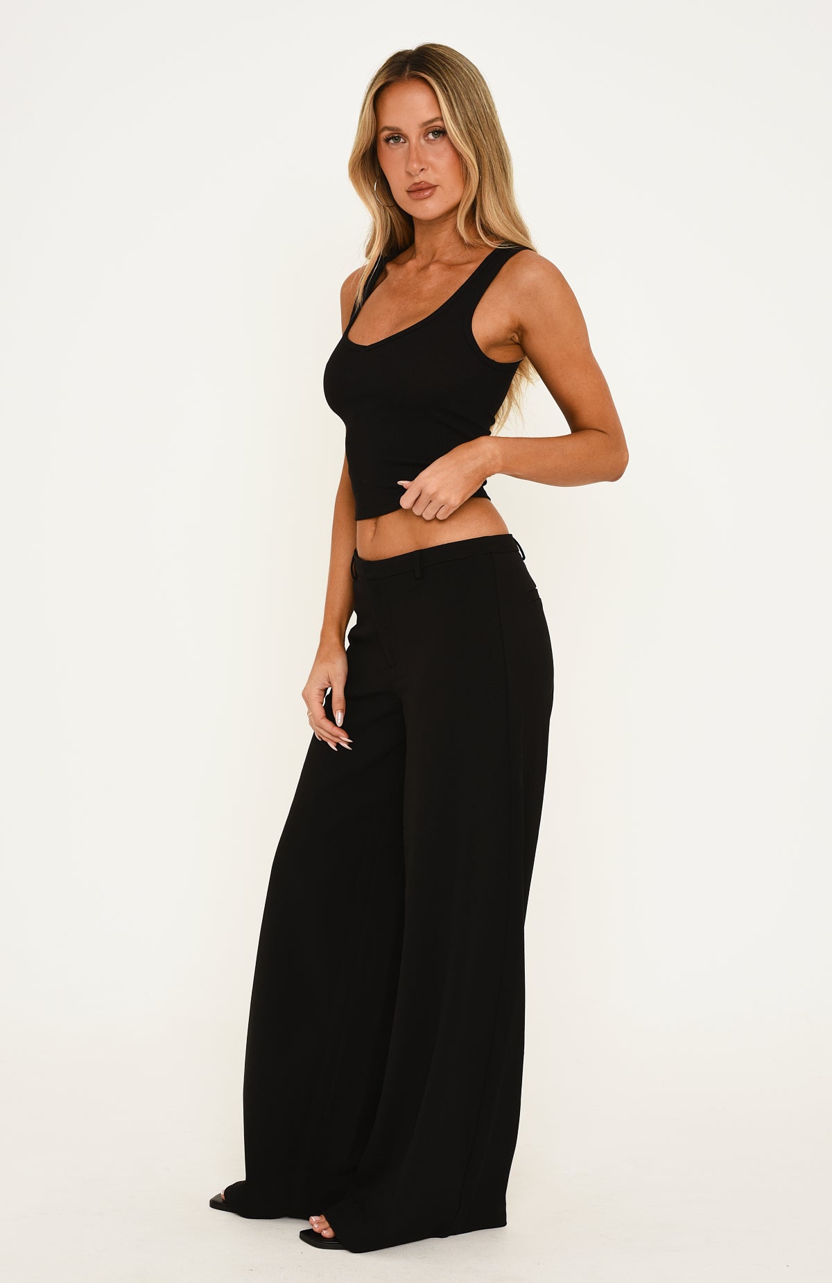 All Day Wide Leg Pants Black