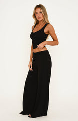 All Day Wide Leg Pants Black