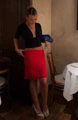 Angel Status Midi Skirt Red