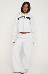 Anything For Love Wide Leg Sweatpants Grey Marle