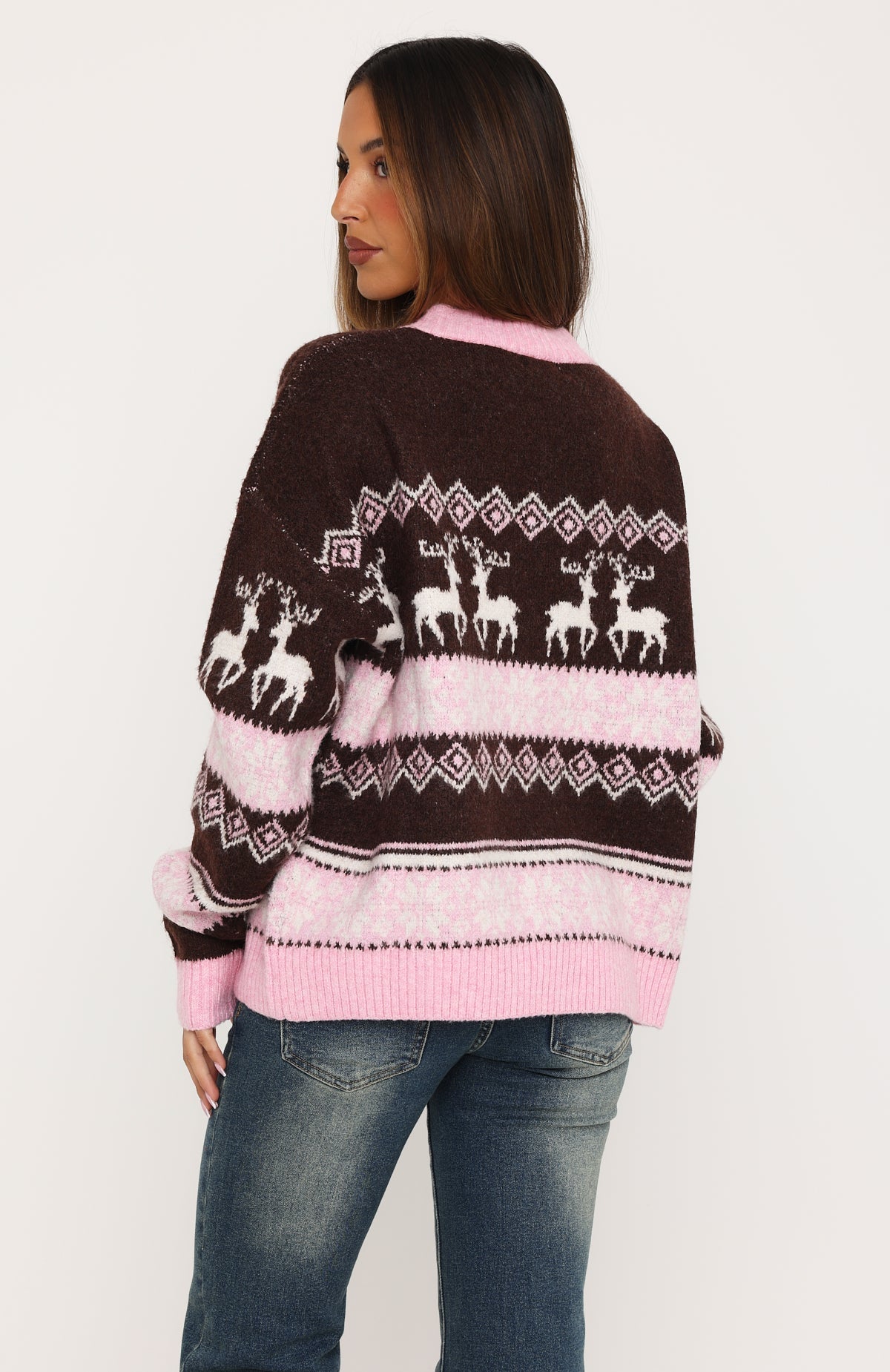 Arctic Fire Knit Sweater Chocolate Truffle