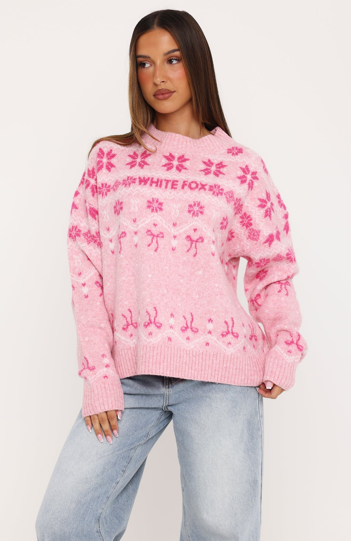 Arctic Fire Knit Sweater Sugarplum Pink