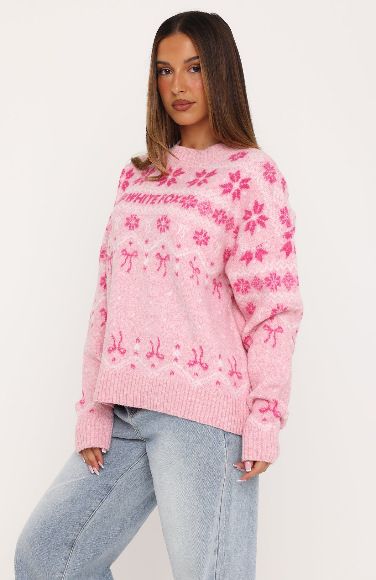 Arctic Fire Knit Sweater Sugarplum Pink